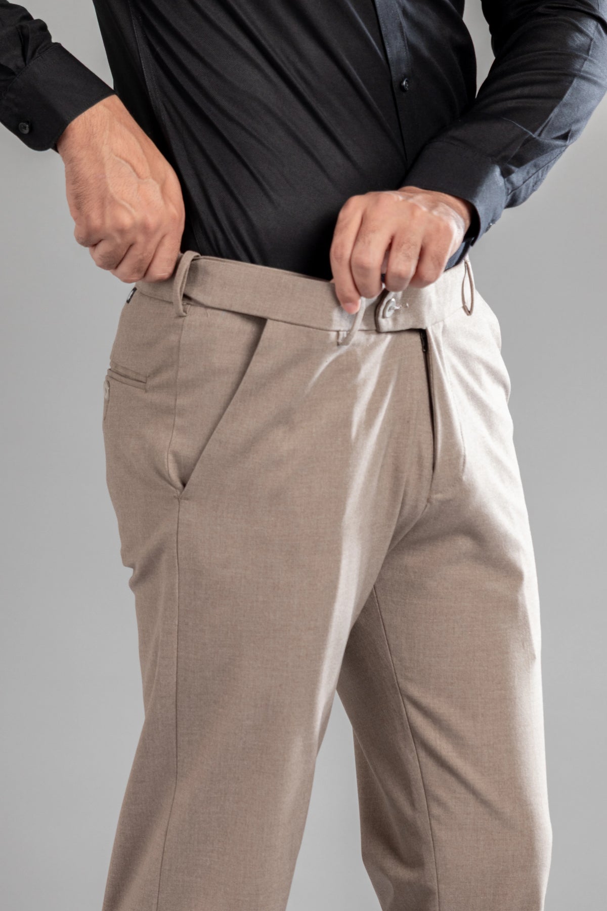 Sparrow Melange Flexiwaist Pants - Straight Fit