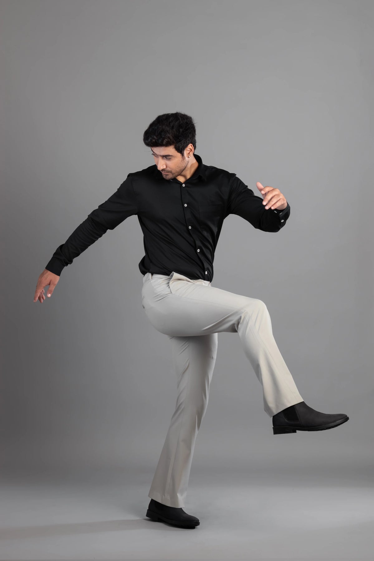 Fog Grey Bootcut Flexiwaist Pant
