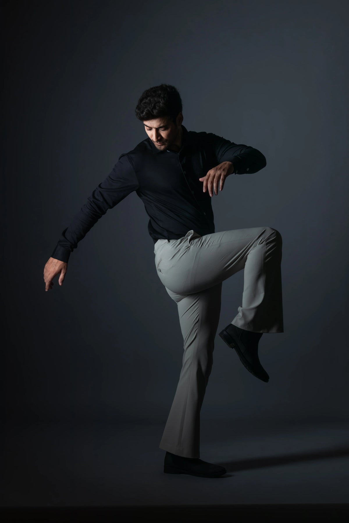 Fog Grey Bootcut Flexiwaist Pant
