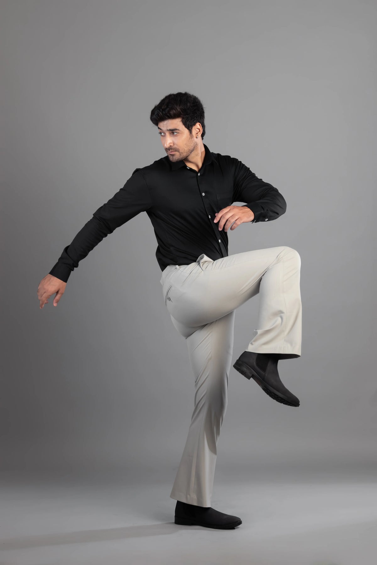Fog Grey Bootcut Flexiwaist Pant