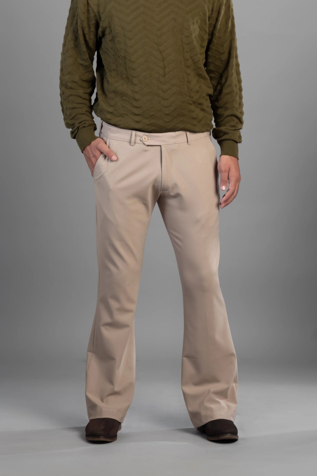 Khaki Bootcut Flexiwaist Pant