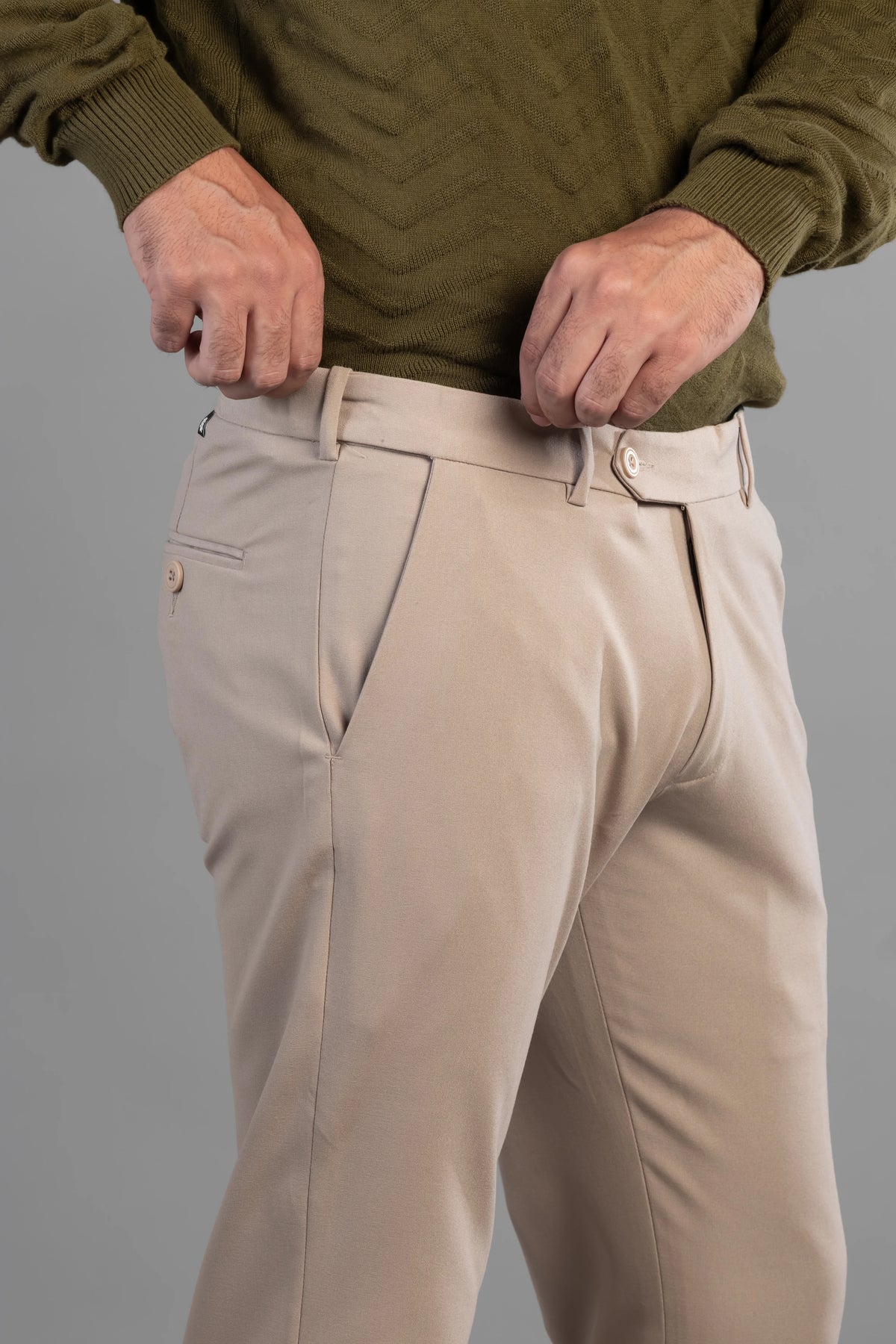 Khaki Bootcut Flexiwaist Pant