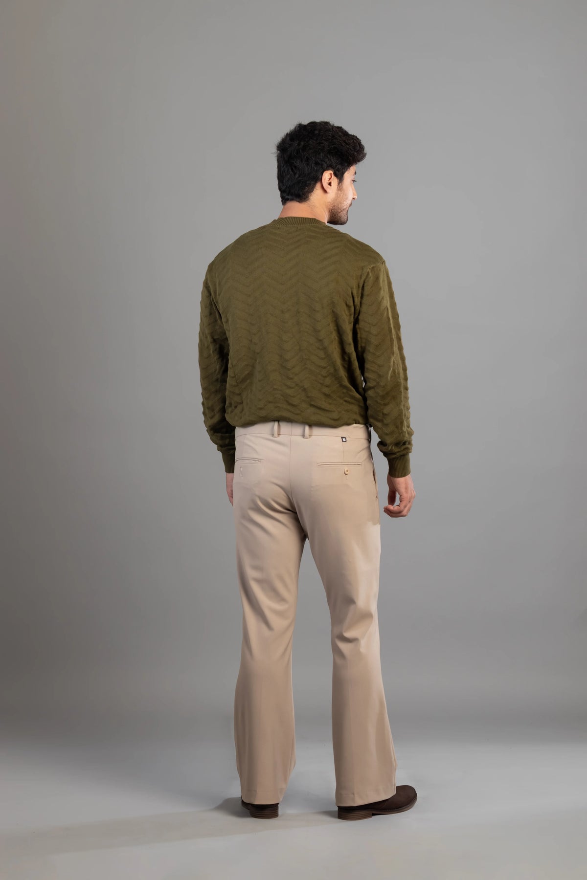 Khaki Bootcut Flexiwaist Pant