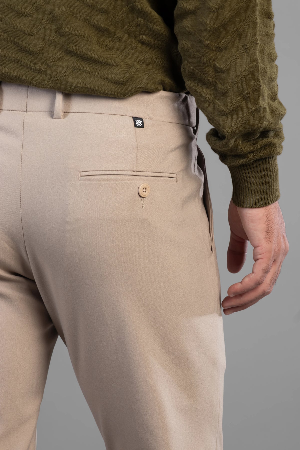 Khaki Bootcut Flexiwaist Pant