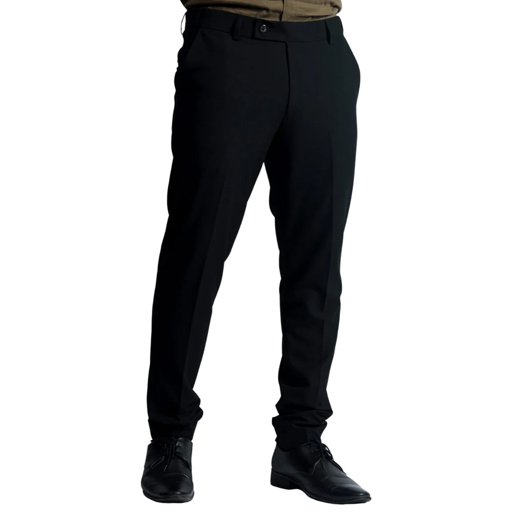 Navy Blue Solid Peanut Lycra Ankle Fit Formal Pant at Rs 390/piece in Indore