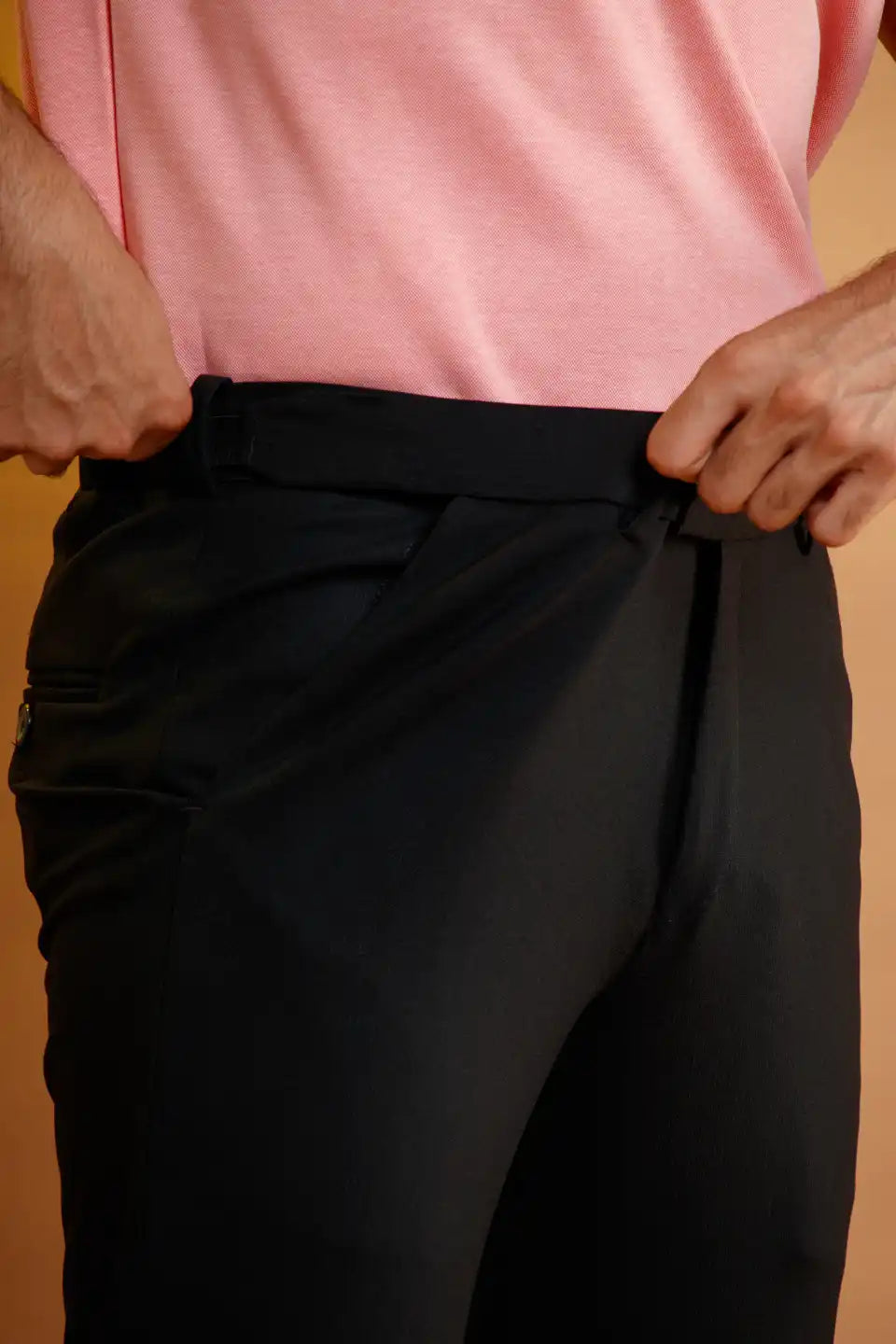 Men’s premium Jade Green Flexiwaist Mild Lining Trousers for Men - Side view