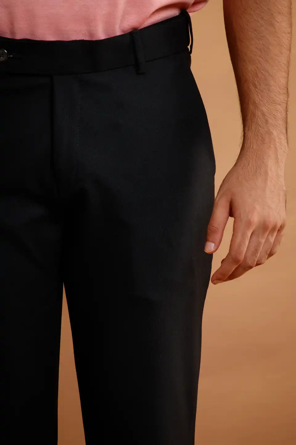 Men’s premium Jade Green Flexiwaist Mild Lining Trousers for Men - Front view