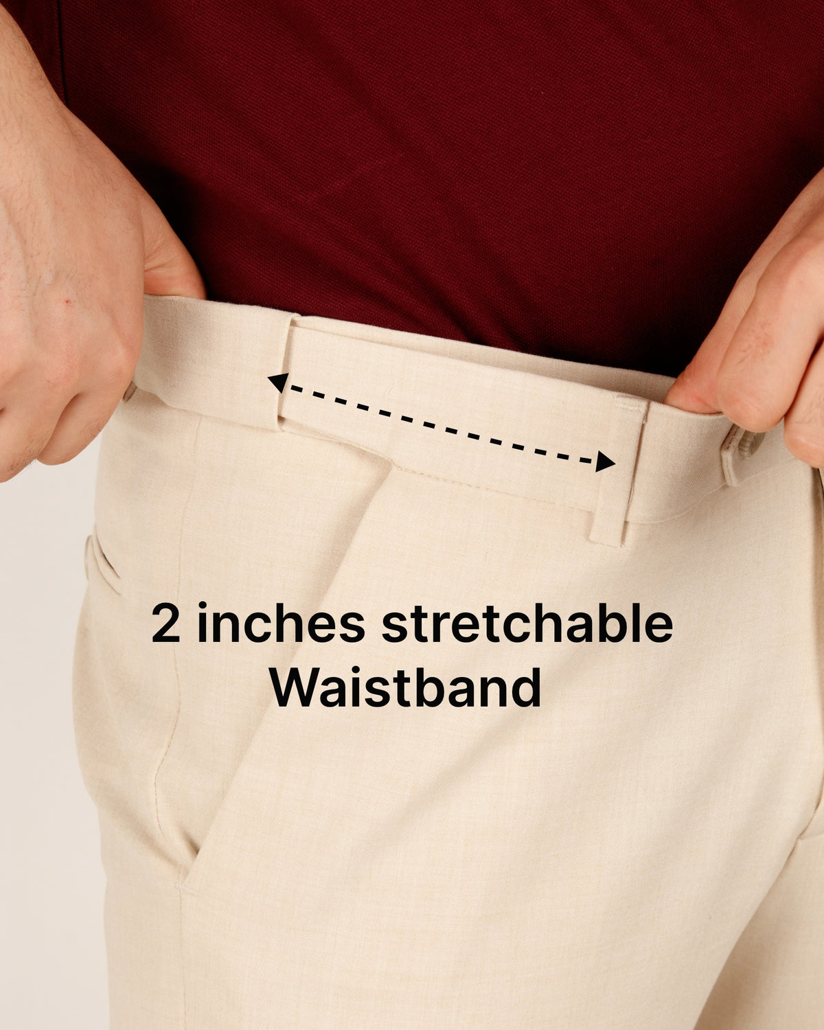 Banana Cream Flexiwaist Formal Pants