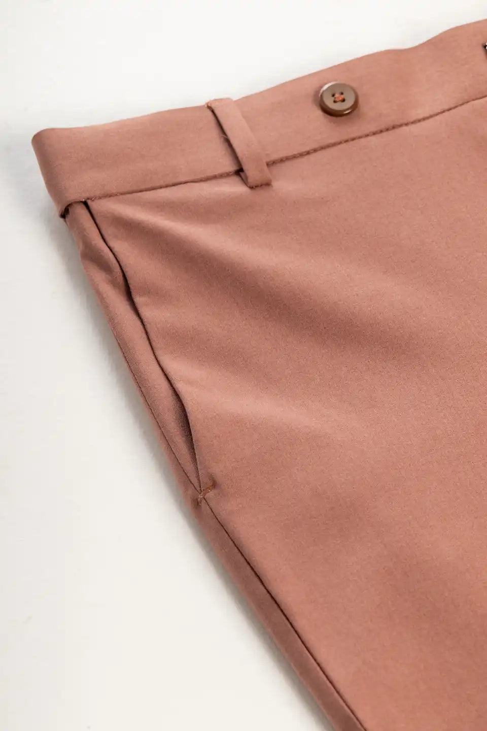 Men’s premium Chestnut Flexiwaist Stretchable Pants for Men – Close view