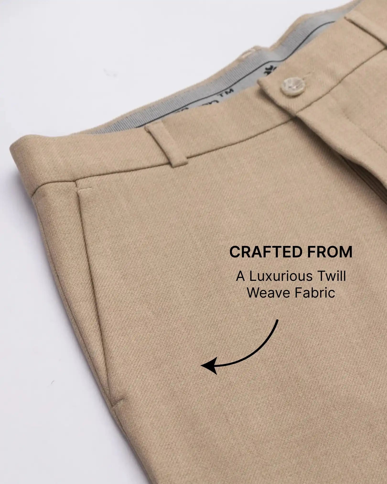 Men’s premium Fawn Truefit all day pants - fabric view