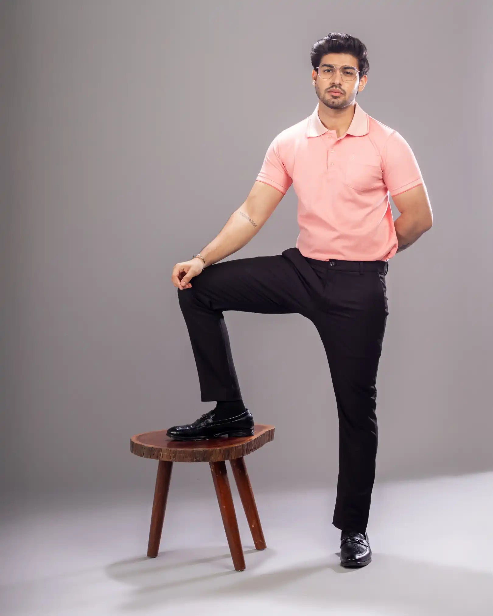 Men’s premium Wine Truefit all day pants - lifestyle view