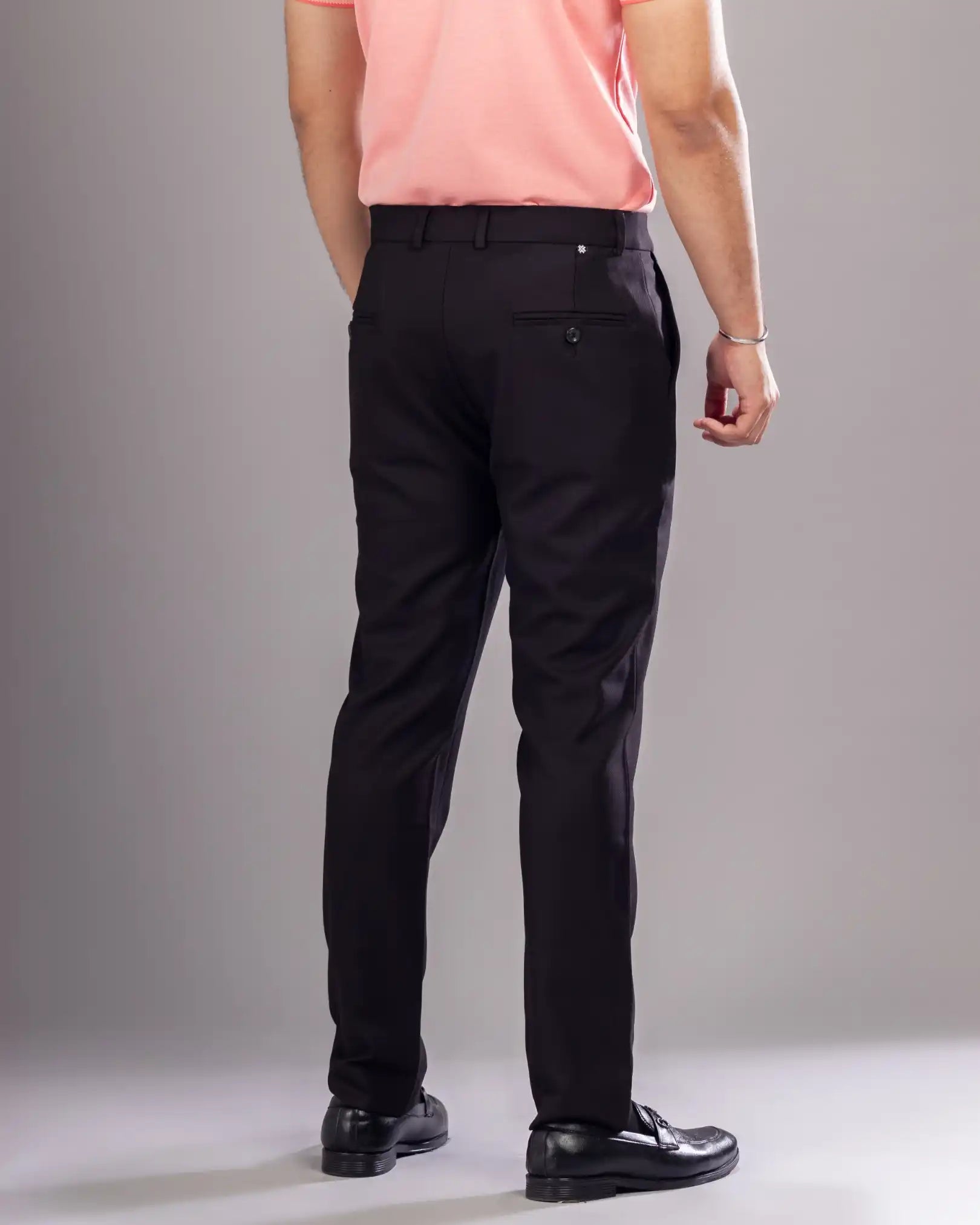 Men’s premium Wine Truefit all day pants - back view