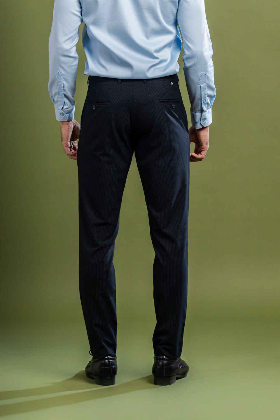 Royal Navy Pinstripe Flexiwaist Pant – Back View