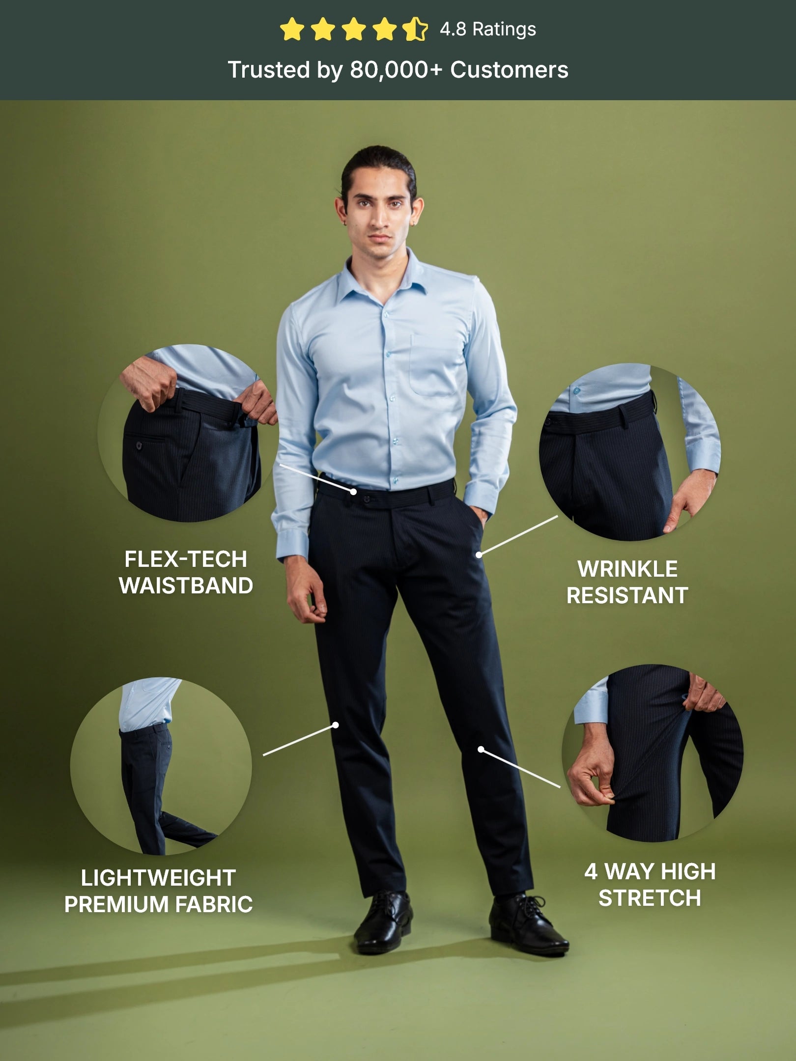 Royal Navy Pinstripe Flexiwaist Pant