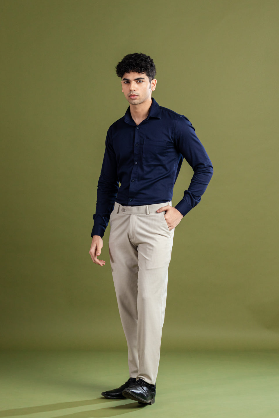 Almond Cream Soft Lining Flexiwaist Pant