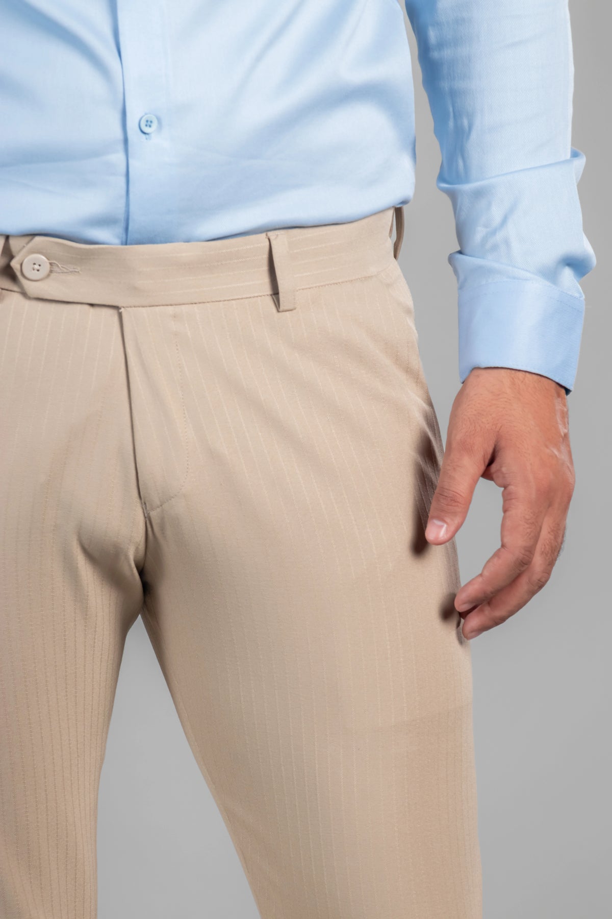 Soft Khaki Soft Lining Flexiwaist Pant – Close view