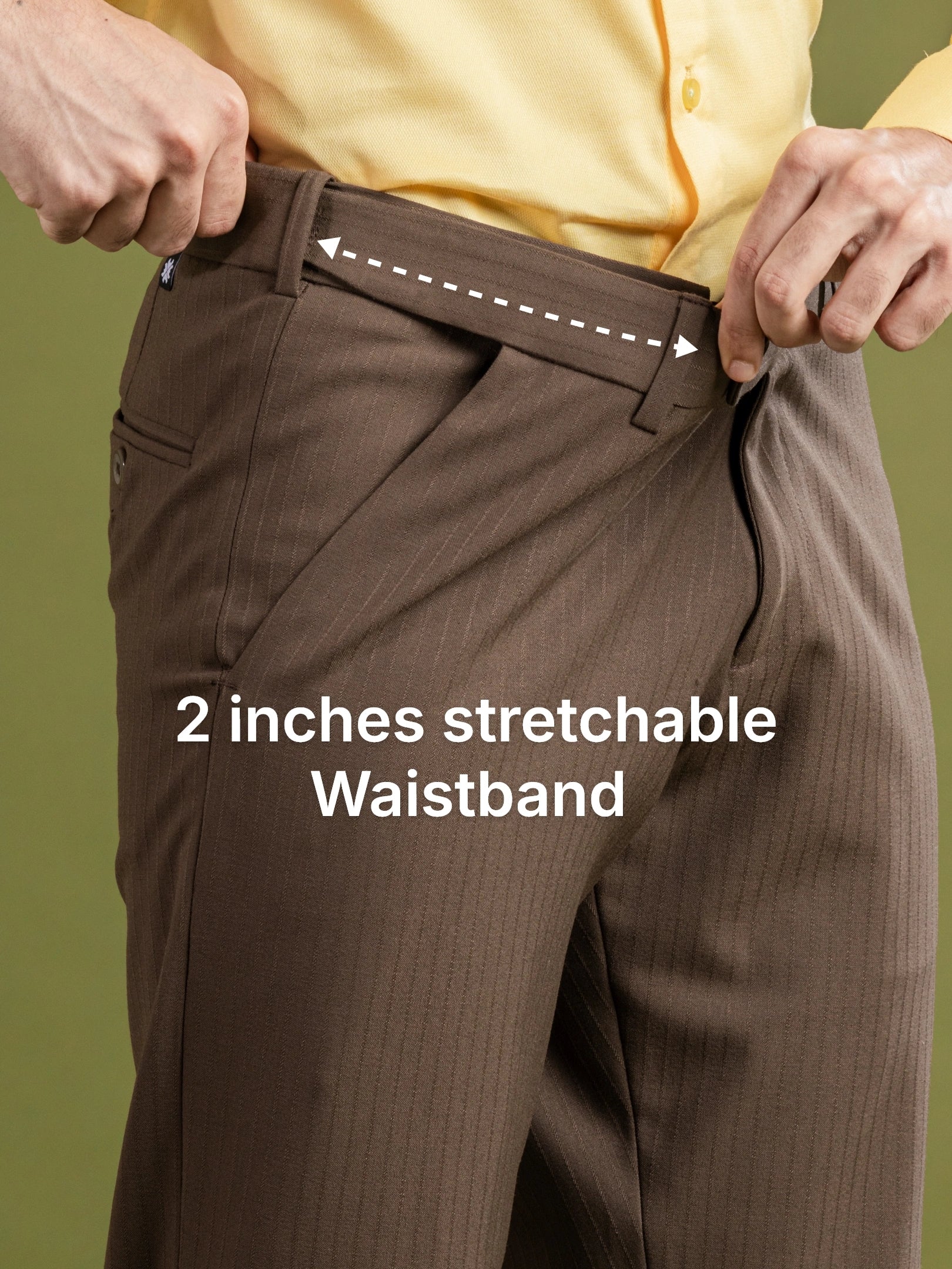 Walnut Brown Soft Lining Flexiwaist Pant