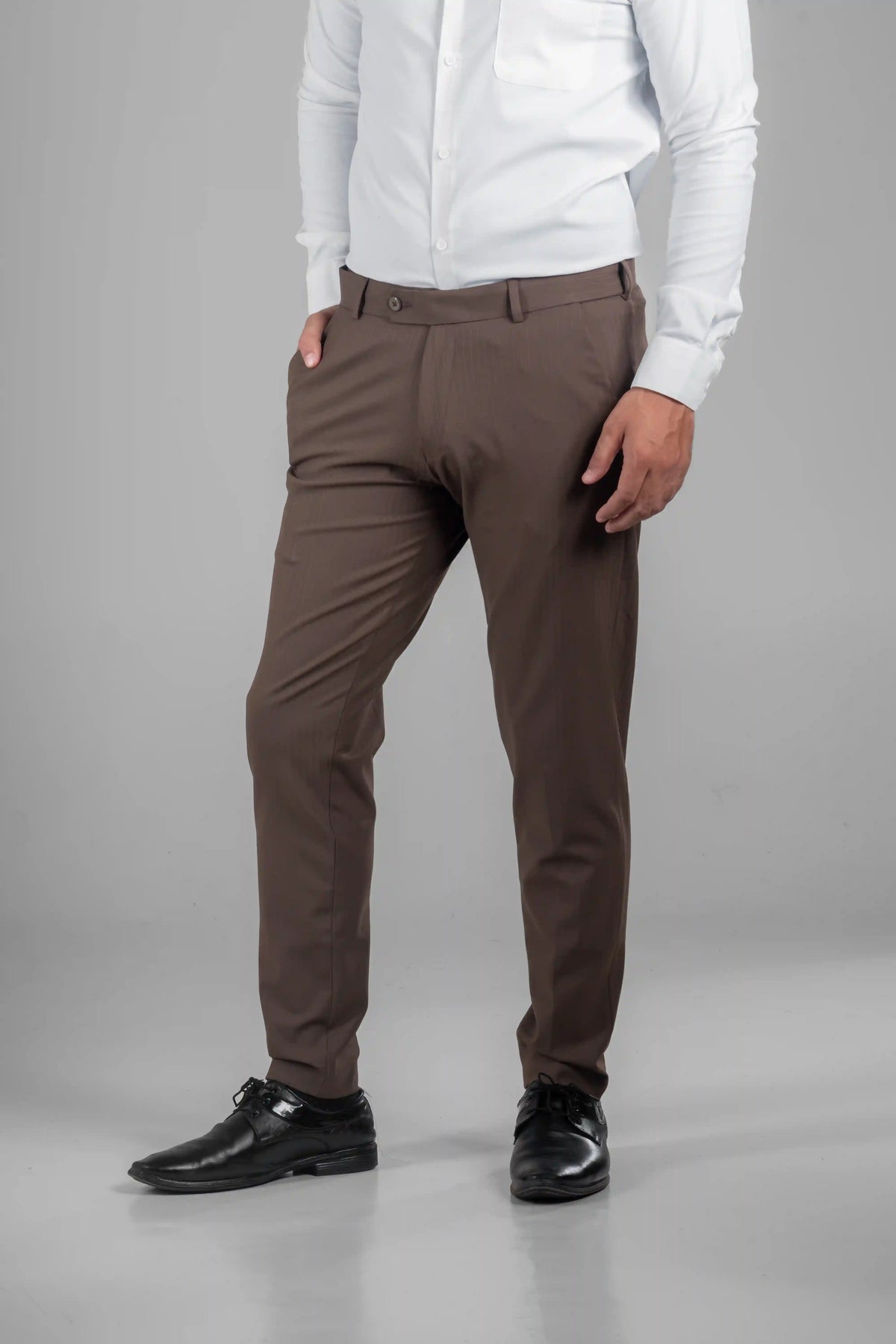 Walnut Brown Soft Lining Flexiwaist Pant – Side view