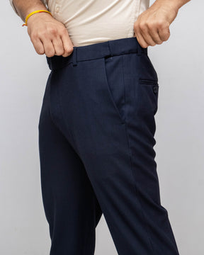 Solid Checks Flexiwaist Pant