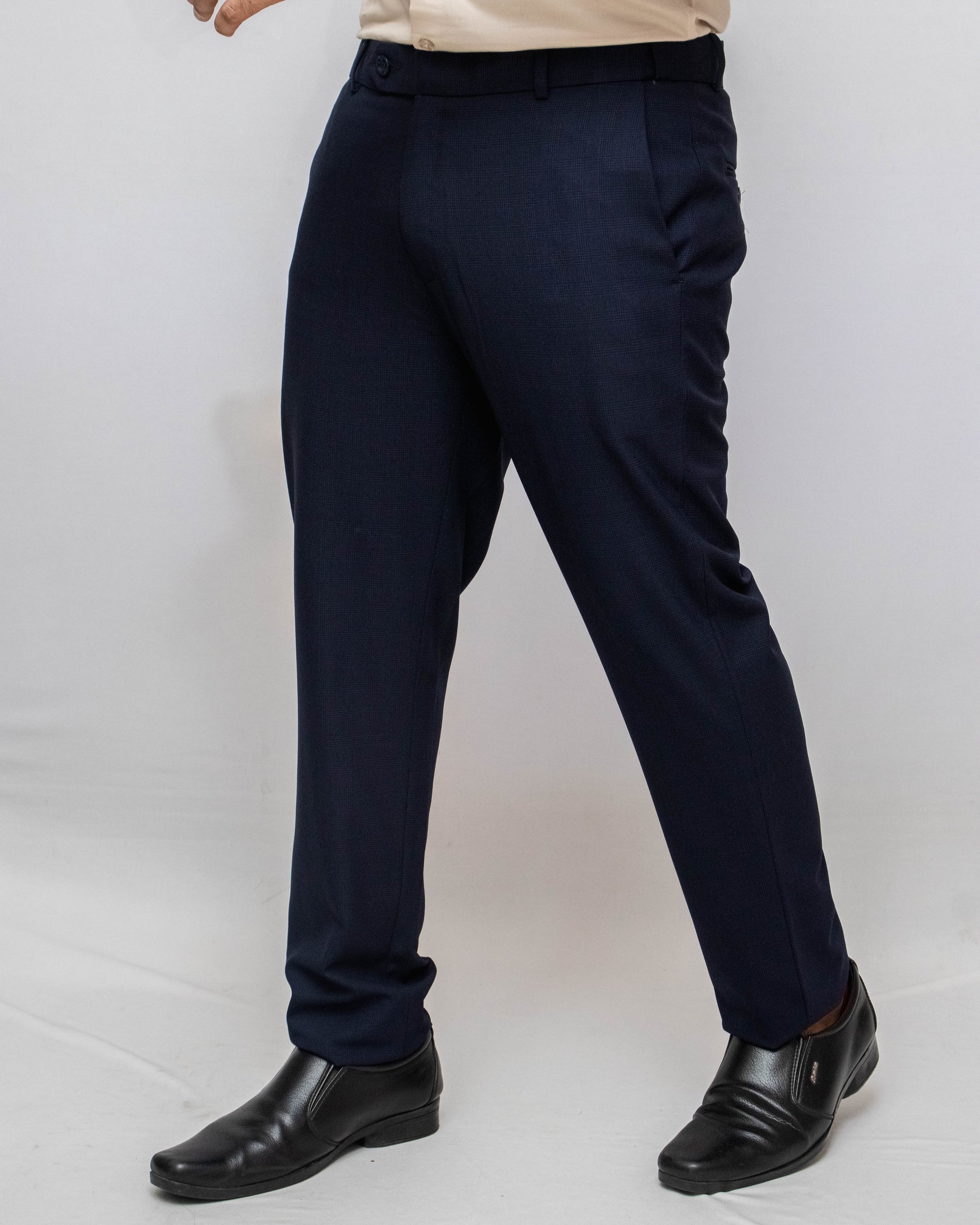 Solid Checks Flexiwaist Pant