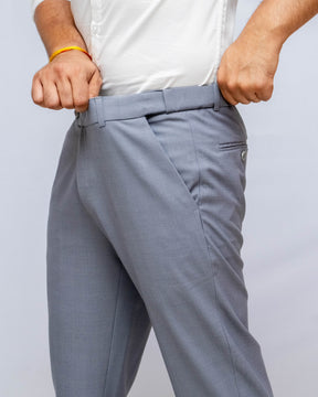 Solid Checks Flexiwaist Pant