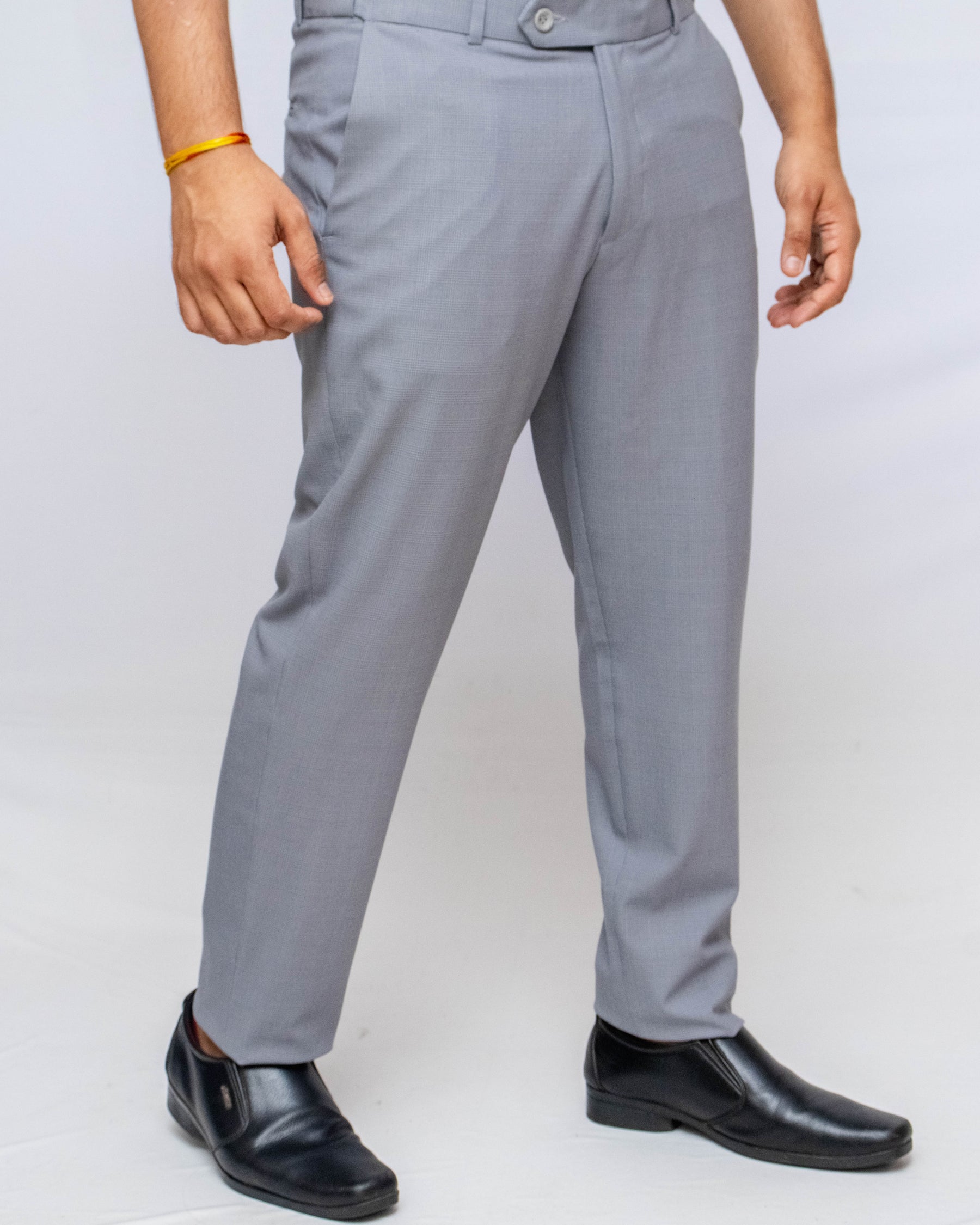 Solid Checks Flexiwaist Pant