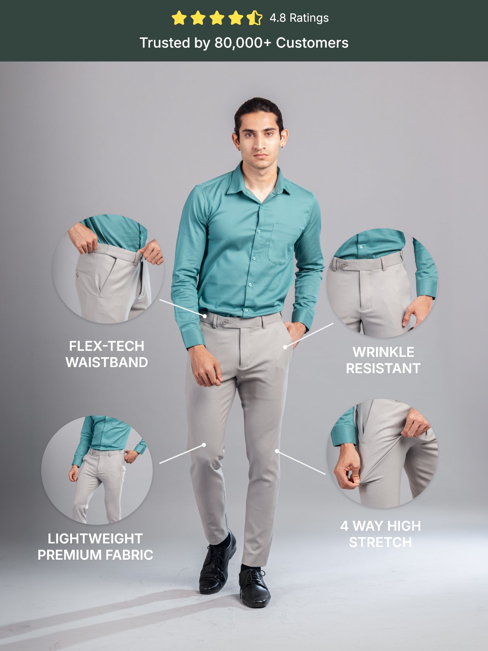 Unicorn Warp Checks Flexiwaist Pants