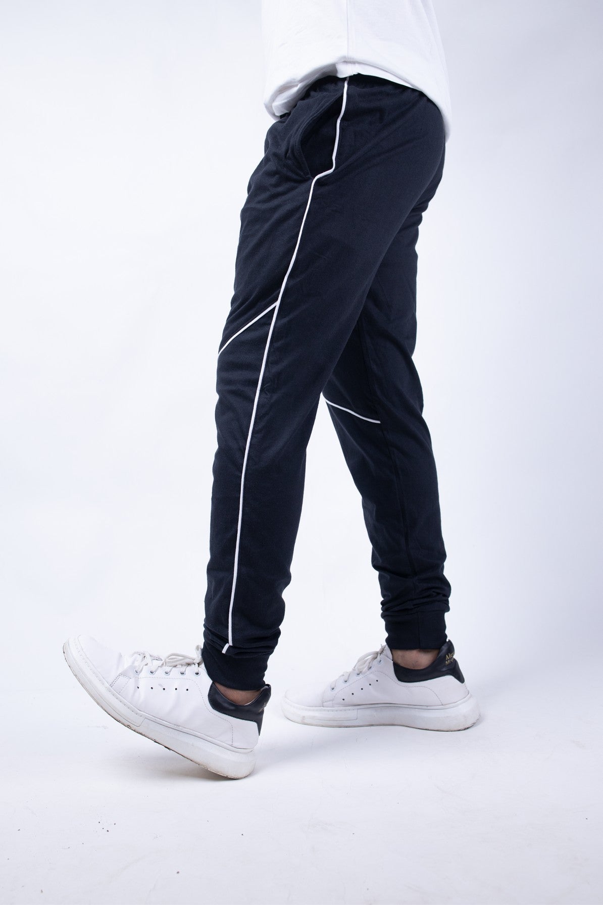 Underline Cotton Joggers - Muffynn    