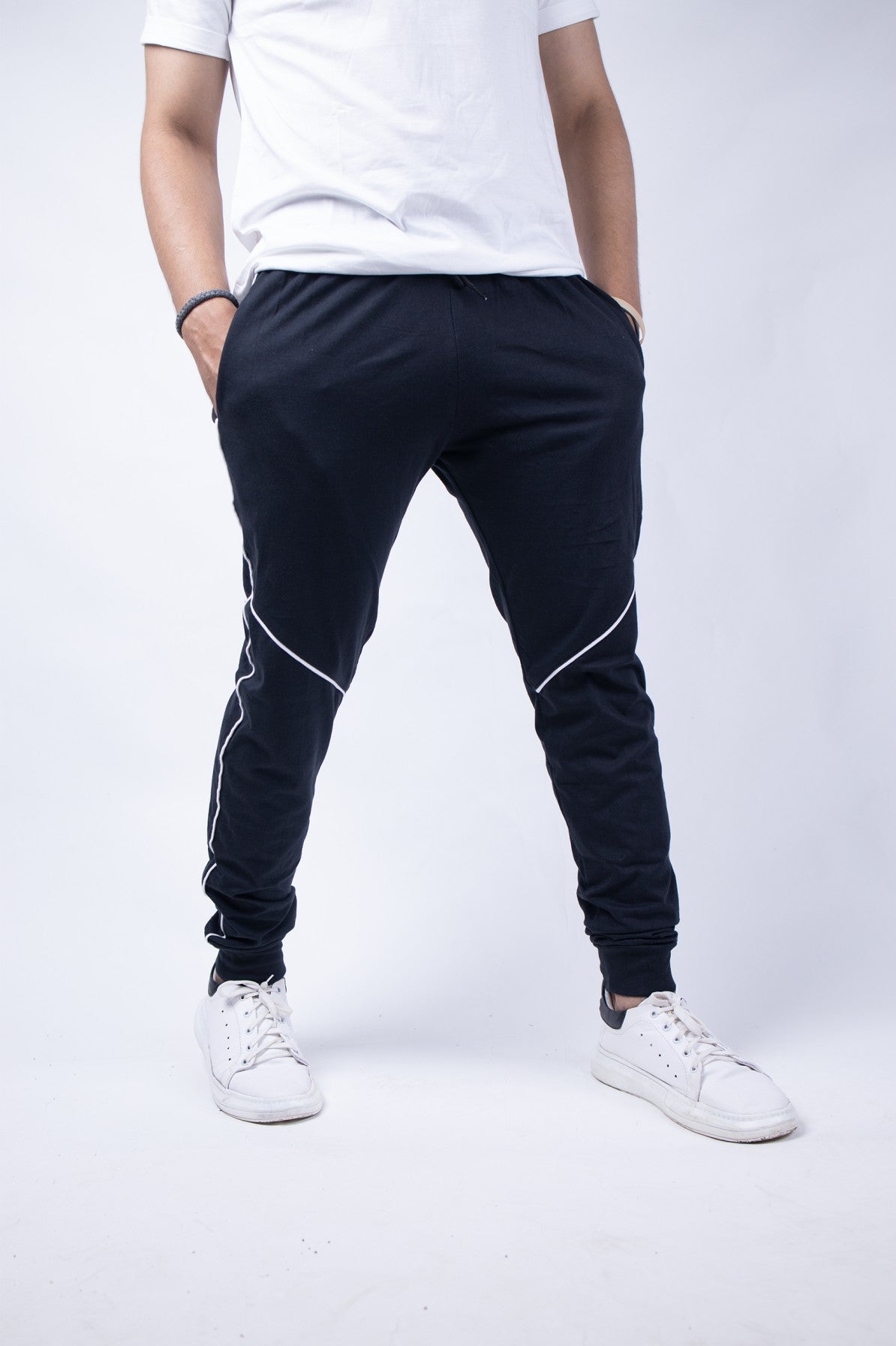 Underline Cotton Joggers - Muffynn    