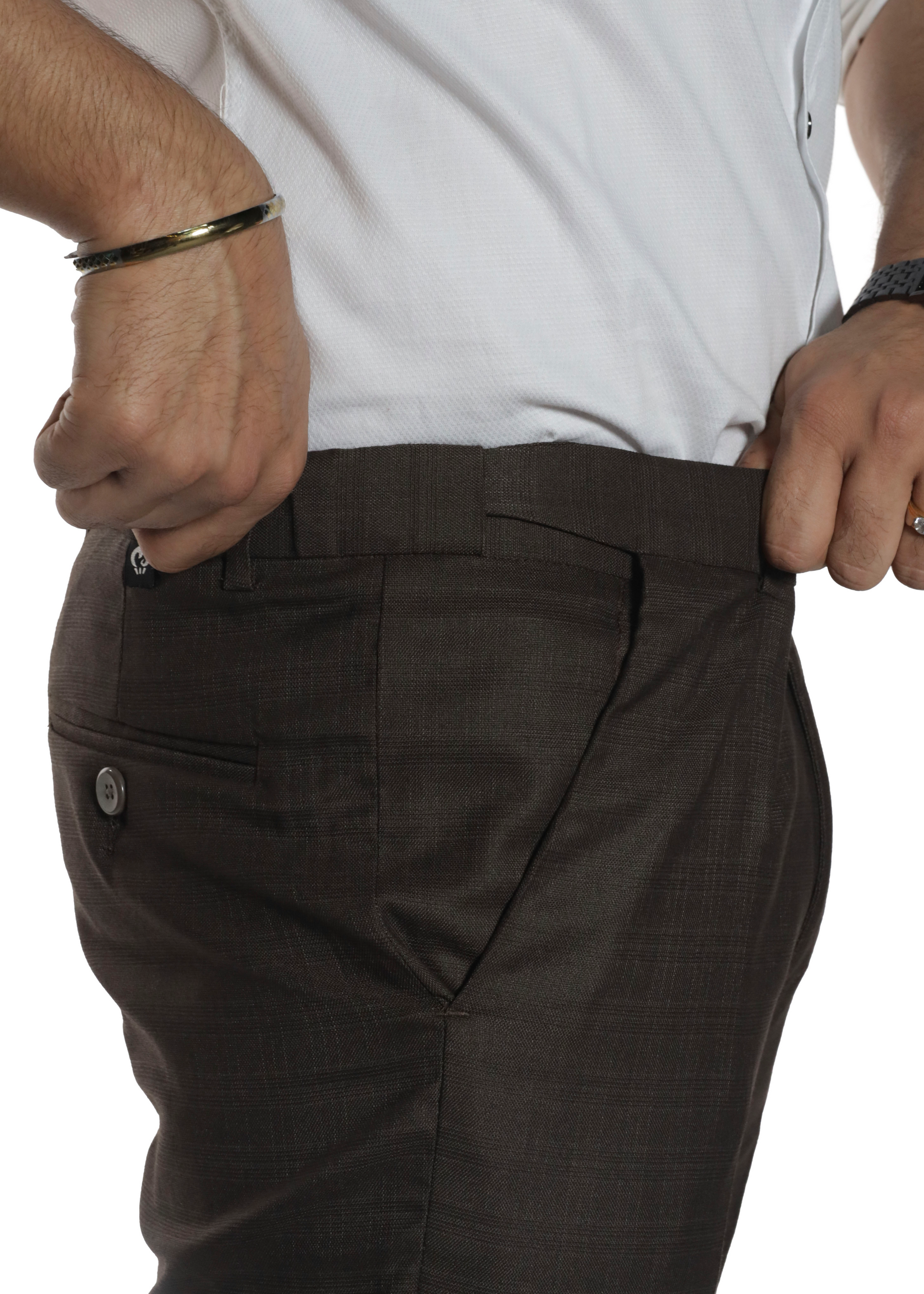 Mild Checks Flexiwaist Pants