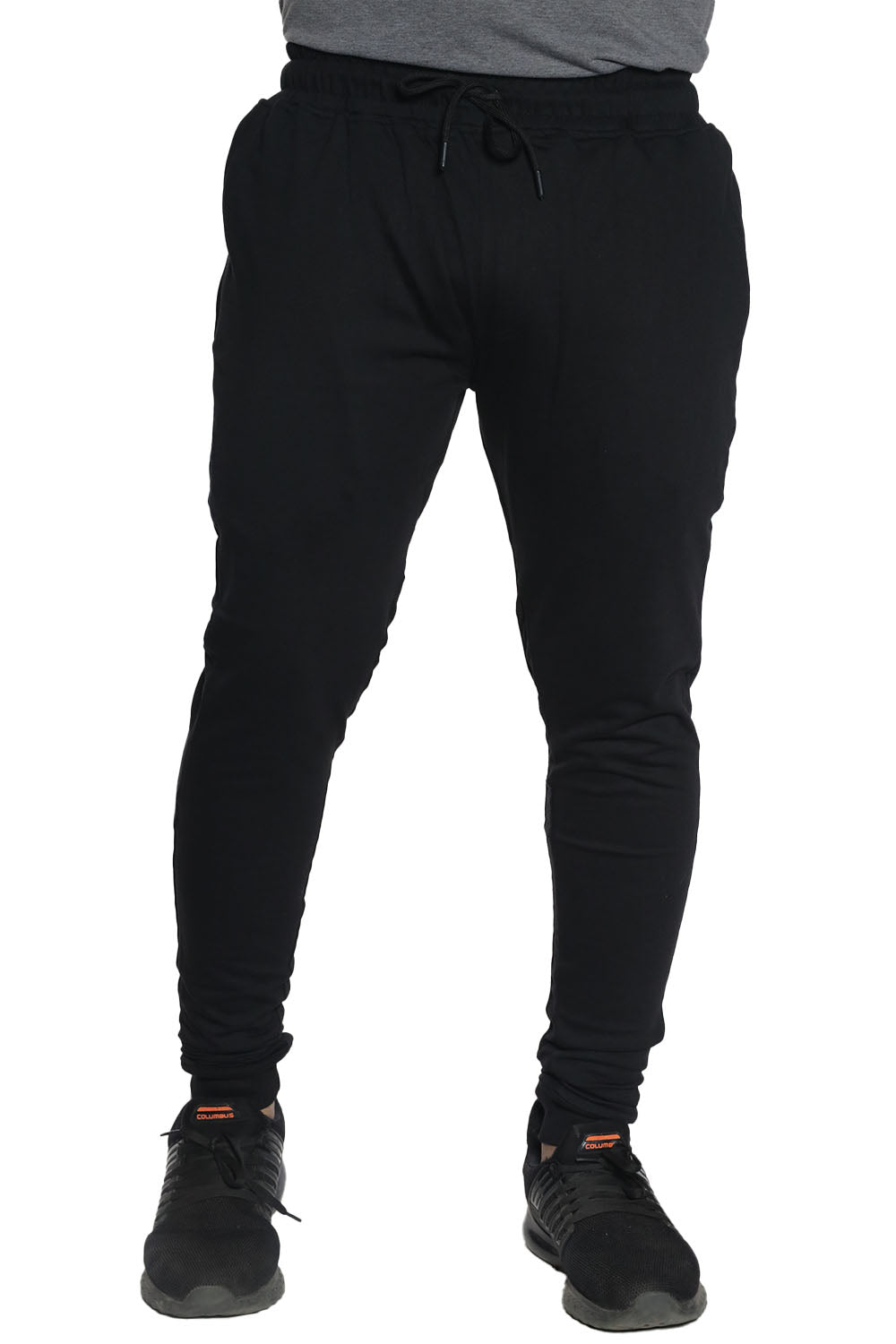 Black Cotton Joggers - Muffynn    