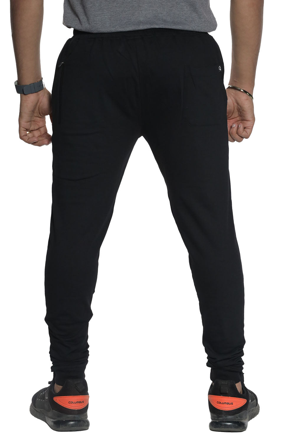 Black Cotton Joggers - Muffynn    