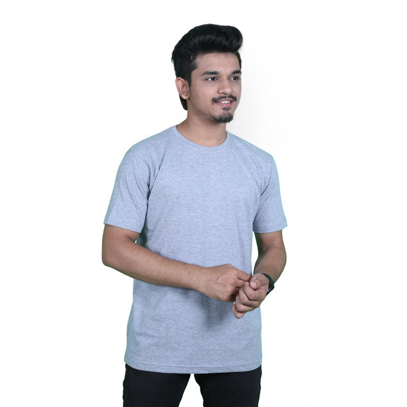 Grey Over & Out Sweat Half Sleeve T-Shirt