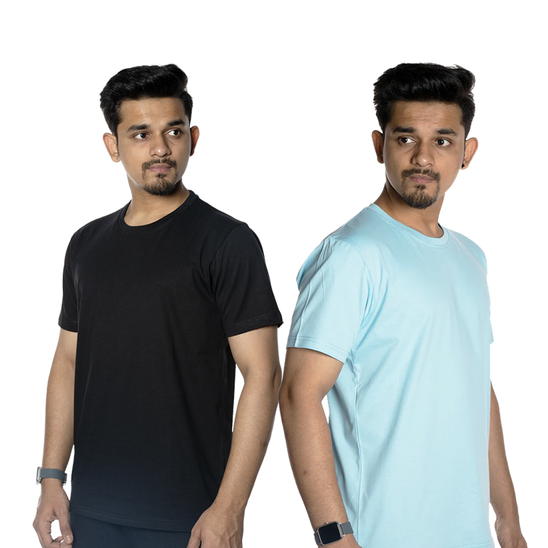 Solid T-Shirt Pack of 2