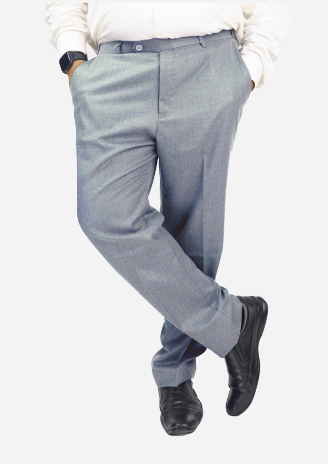 Slim Fit Suit trousers - Grey/Checked - Men | H&M IN